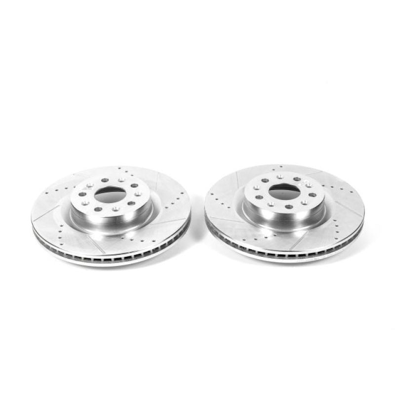 Power Stop 16-19 Cadillac CT6 Front Evolution Drilled & Slotted Rotors – Pair