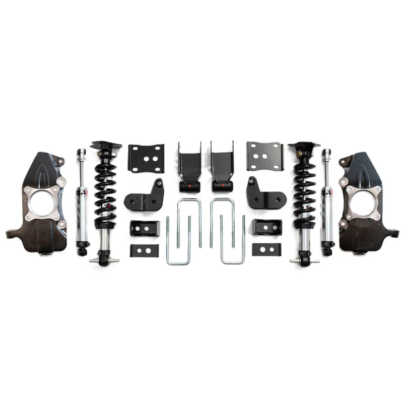 QA1 21-25 Ford F150 2WD Dual Adjustable Lowering Kit w/ Spindles – 3.5-5.5in