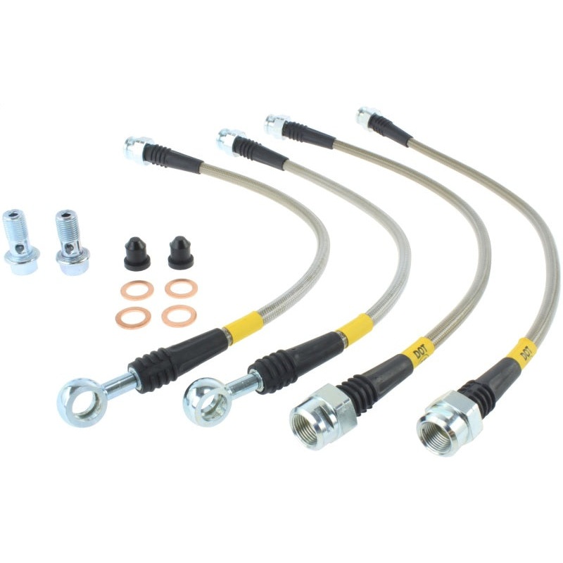 StopTech 07-08 Cadillac Escalade Stainless Steel Rear Brake Lines
