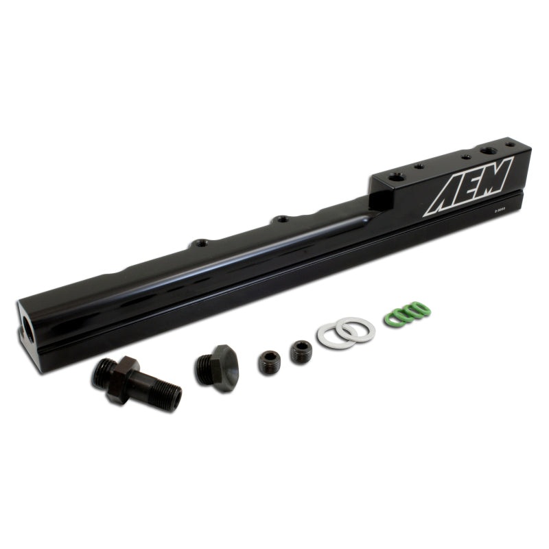 AEM 99-00 Honda Civic Si Black Fuel Rail