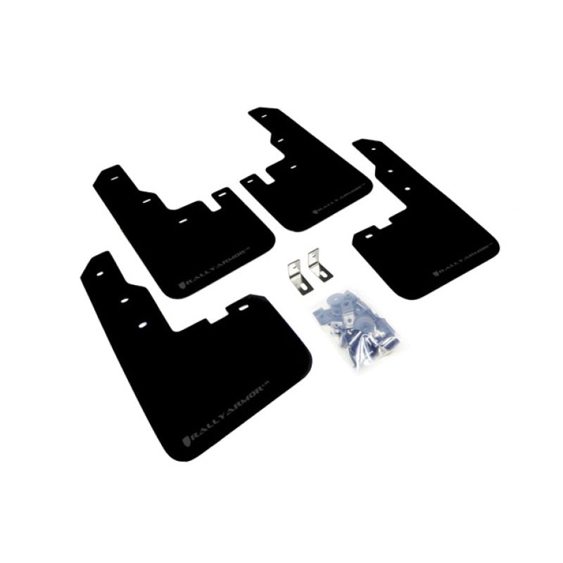 Rally Armor 16-18 Toyota RAV4 Black UR Mud Flap w/ Grey Logo