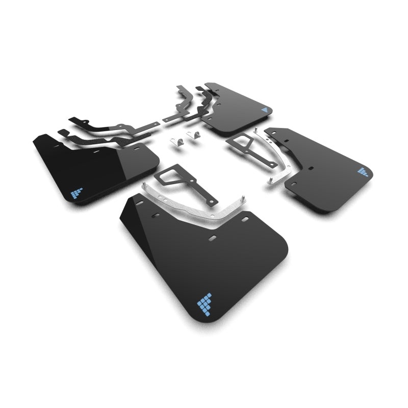 Rally Armor 2025 Hyundai Ioniq 5 N Black UR Mud Flap Light Blue Battery Logo