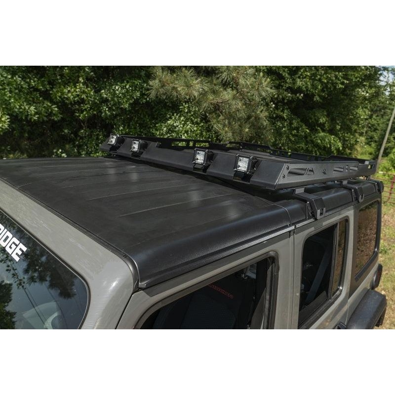 Rugged Ridge Roof Rack with Basket 18-20 Jeep Wrangler JL 4Dr Hardtops