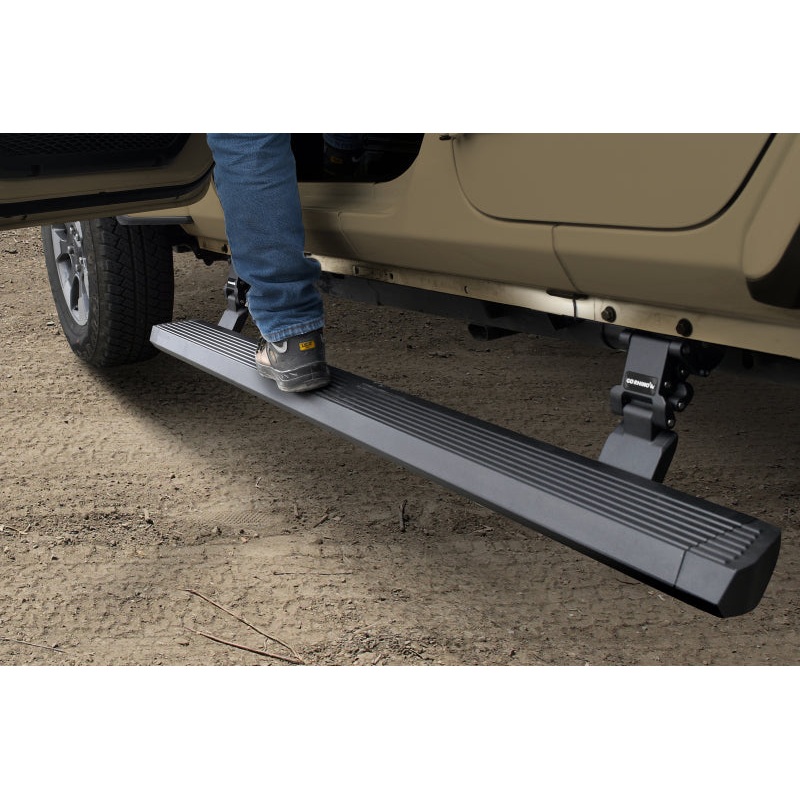 Go Rhino 18-23 Jeep Wrangler 4dr E-BOARD E1 Electric Running Board Kit (Drilling Req.) – Tex. Blk