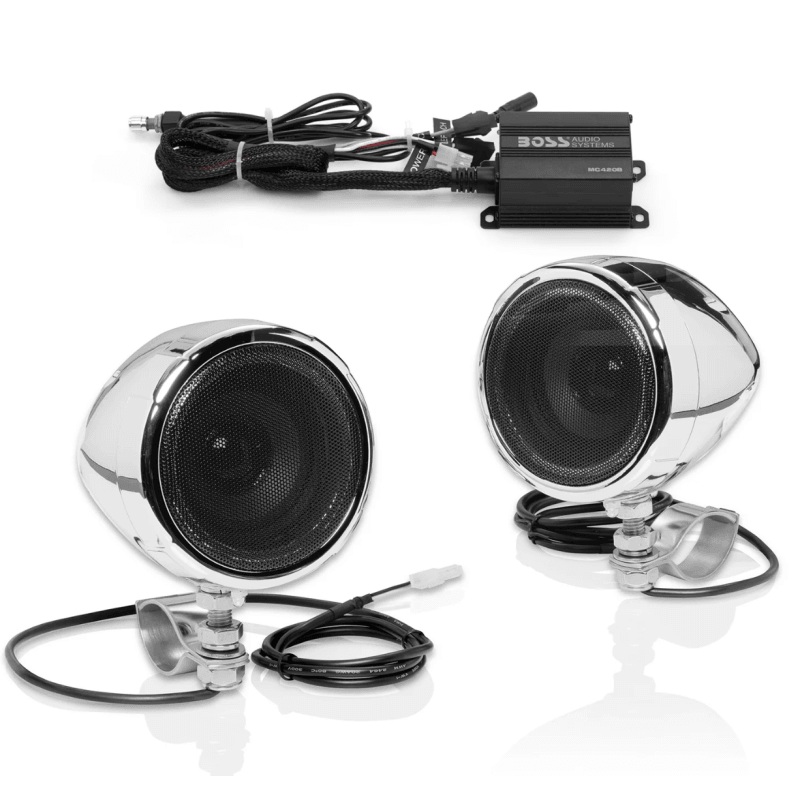 Boss Audio Systems Motorcycle Speaker Amplifier/ Bluetooth/ 3in Speakers