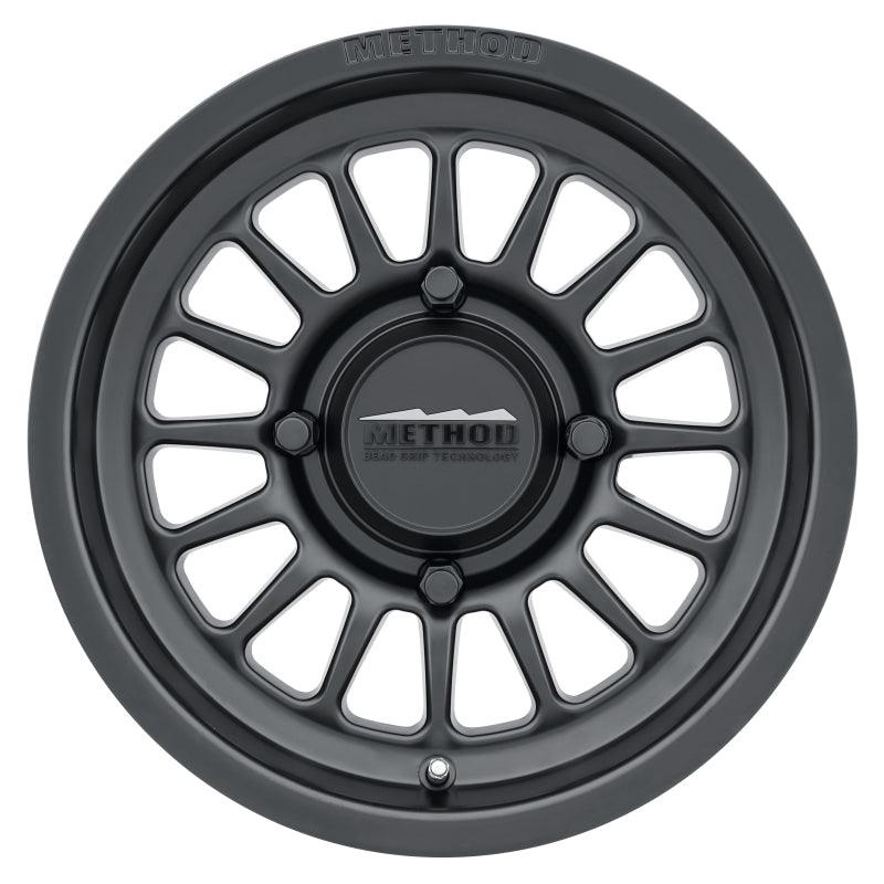 Method MR411 Bead Grip 15×7 / 4+3/13mm Offset / 4×136 / 106.25mm CB Matte Black Wheel
