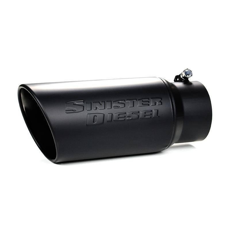 Sinister Diesel Universal Black Ceramic Coated Stainless Steel Exhaust Tip (4in to 5in)