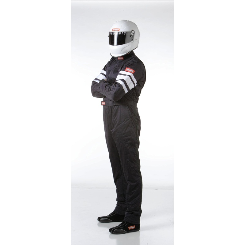 RaceQuip Black SFI-5 Suit – Large