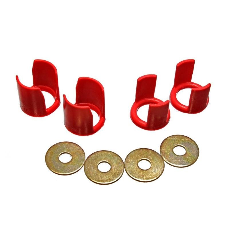 Energy Suspension 89-94 Nissan 240SX (S13) Red Rear Subframe Insert Set – a supplement to the subfra
