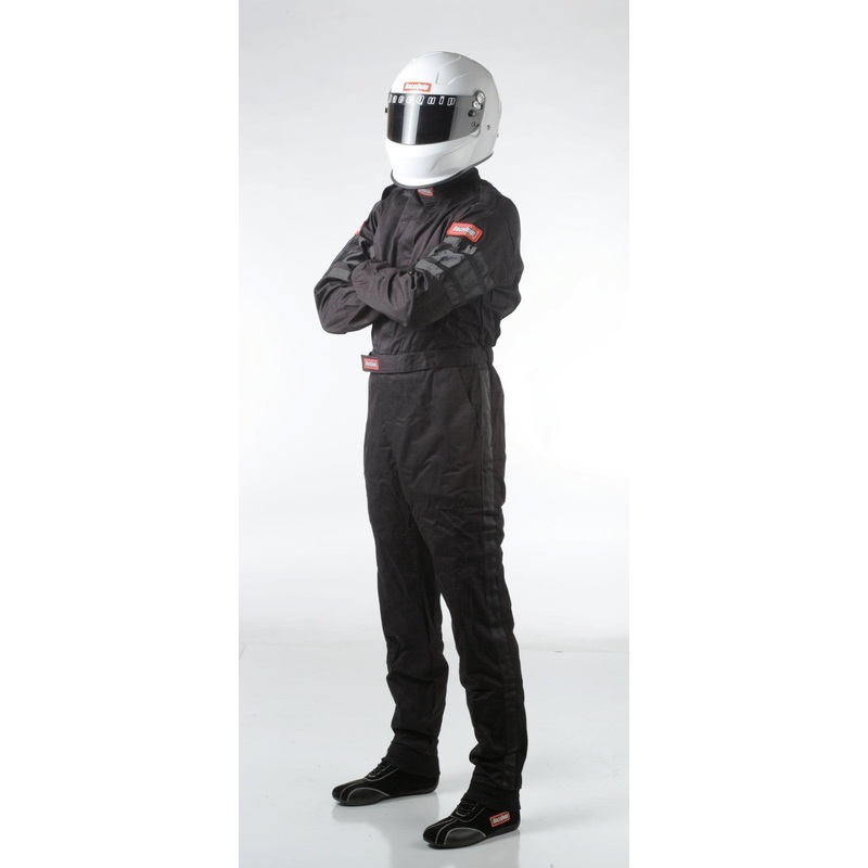RaceQuip Black SFI-1 1-L Suit – Small