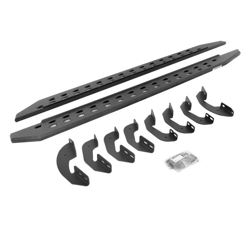 Go Rhino 2022 Toyota Tundra Crew Max RB20 Slim Running Board + Brackets – Bedliner Coating