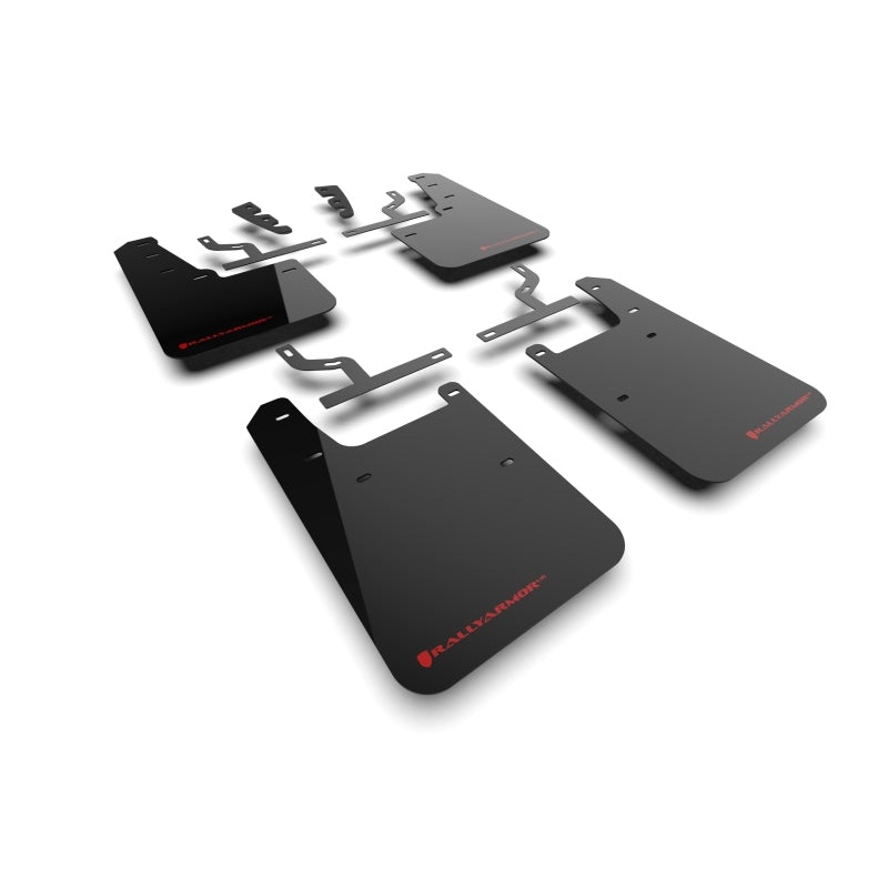 Rally Armor 2022+ Toyota Tundra Black UR Mud Flap w/ Red Logo