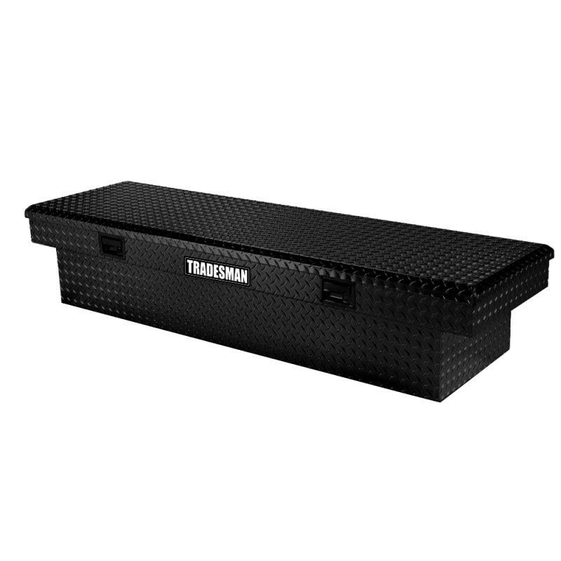 Tradesman Aluminum Economy Cross Bed Truck Tool Box (72in.) – Black