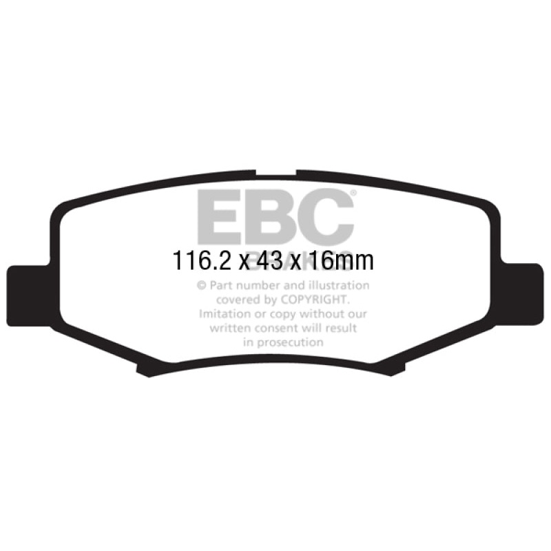 EBC 06-11 Dodge Nitro 3.7 Extra Duty Rear Brake Pads