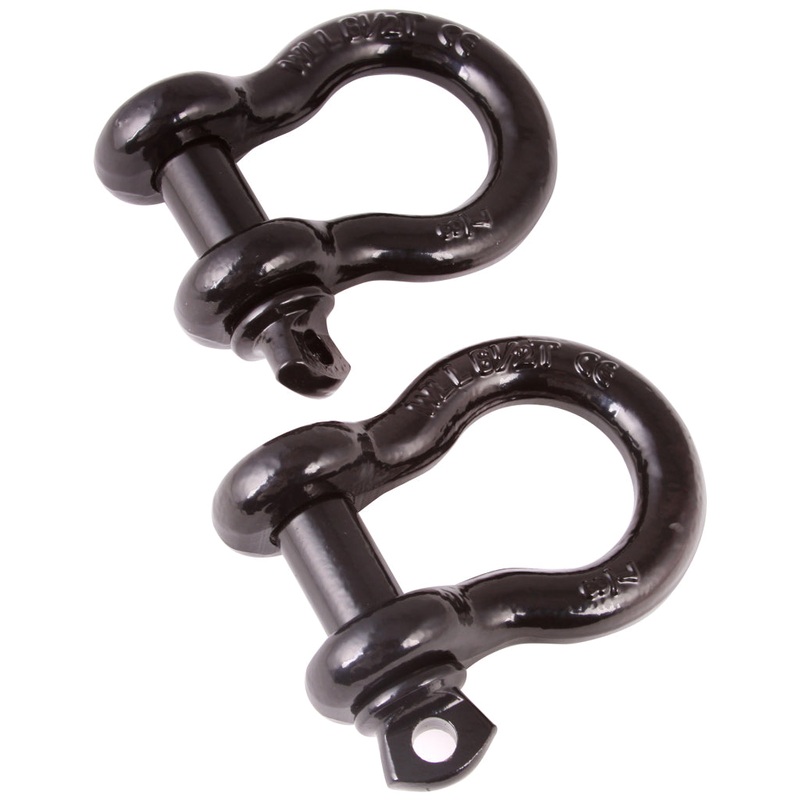 Rugged Ridge Black 7/8th Inch D-Shackles