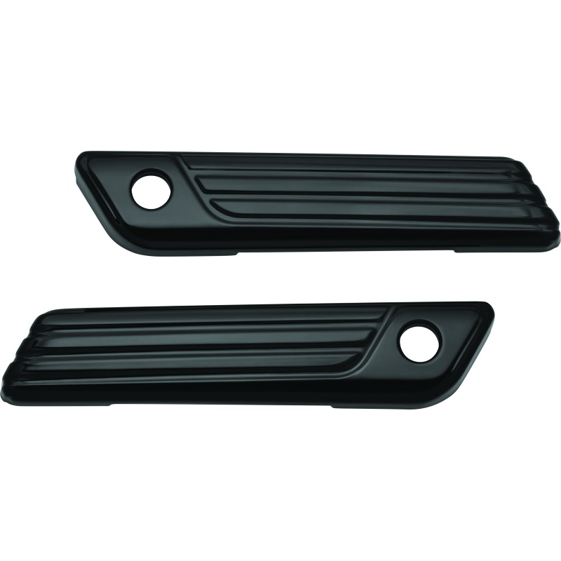 Kuryakyn Tri-Line Saddlebag Hinge Covers Gloss Black