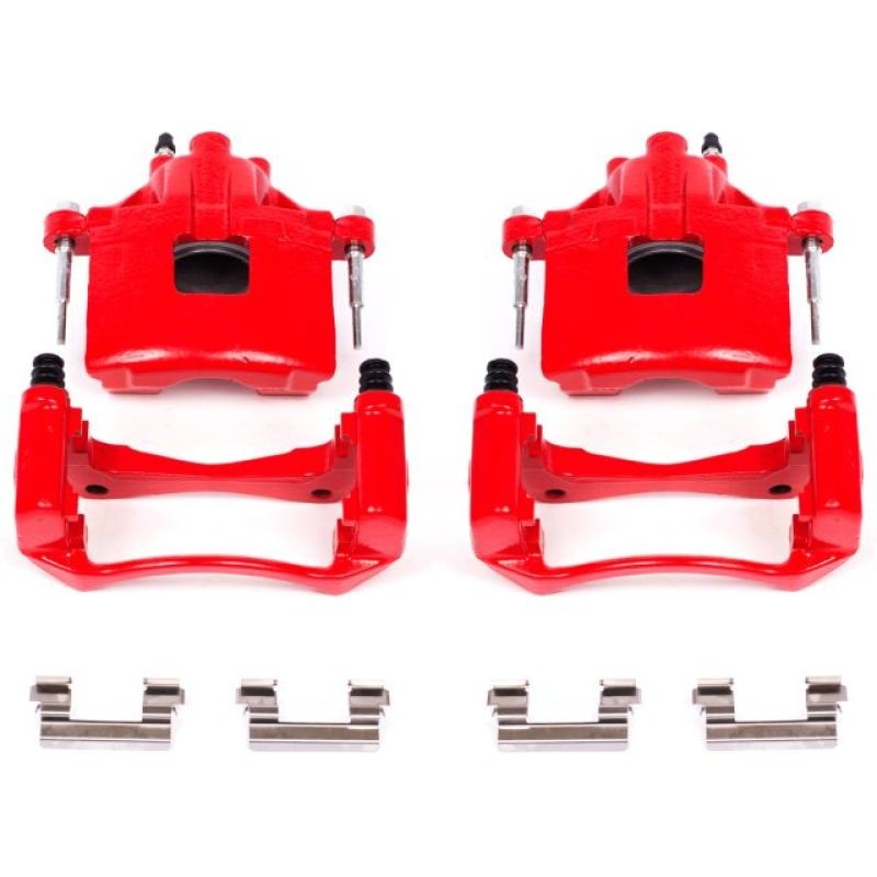 Power Stop 00-05 Buick LeSabre Front Red Calipers w/Brackets – Pair