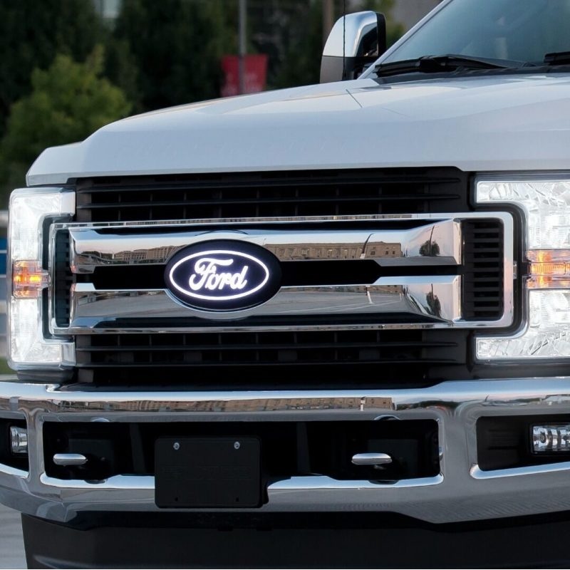 Putco 17-19 Ford SuperDuty Front Luminix Ford LED Emblem – w/ Camera CutOut