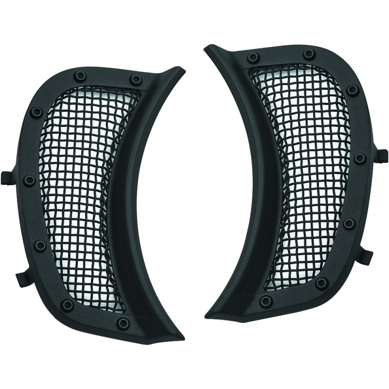 Kuryakyn Mesh Headlight Vent Accents Black