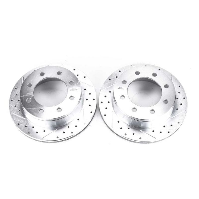 Power Stop 02-06 Chevrolet Avalanche 2500 Rear Evolution Drilled & Slotted Rotors – Pair