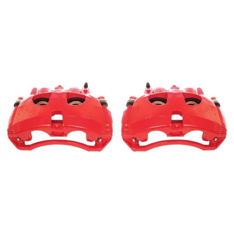 Power Stop 09-10 Dodge Ram 2500 Front Red Calipers w/Brackets – Pair