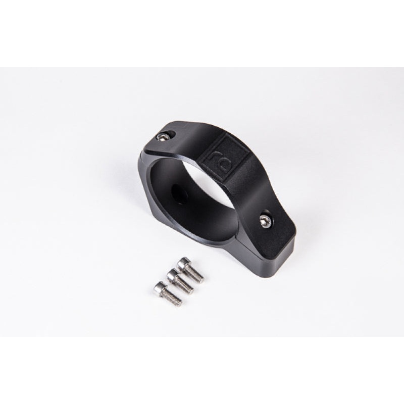 Radium Engineering 2-Piece Fuel Pump Clamp 60mm – Black W/ Logo
