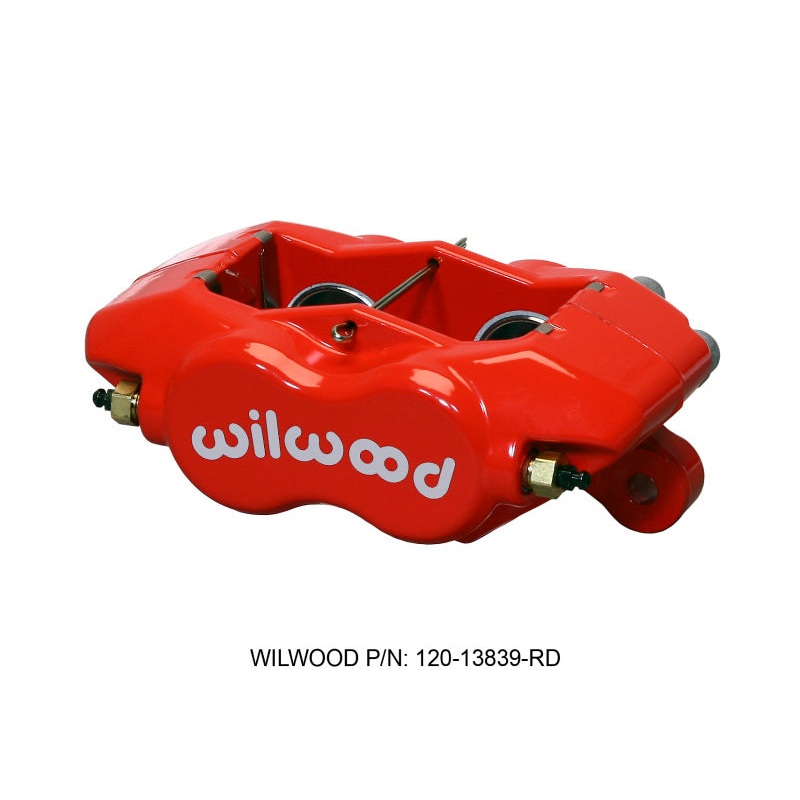 Wilwood Caliper-Forged DynaliteI-Red 1.38in Pistons .81in Disc