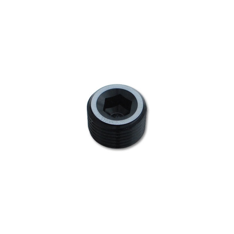 Vibrant 1/2in NPT Socket Pipe Plugs – Aluminum