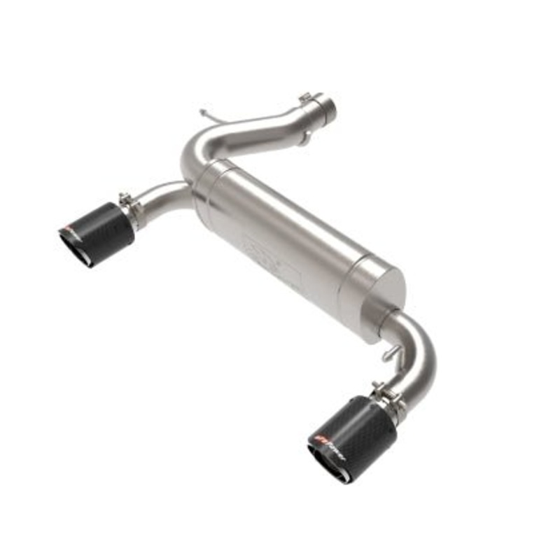 aFe Vulcan 3in 304 SS Axle-Back Exhaust 2021 Ford Bronco 2.3L/2.7L w/ Carbon Tips