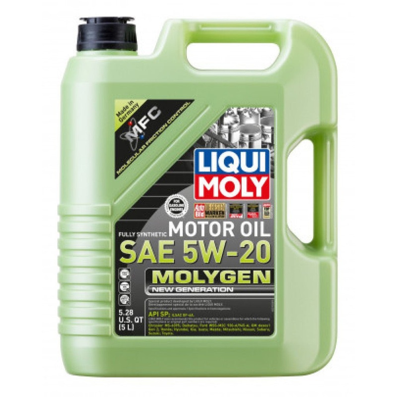 LIQUI MOLY 5L Molygen New Generation Motor Oil 5W20 – Case of 4