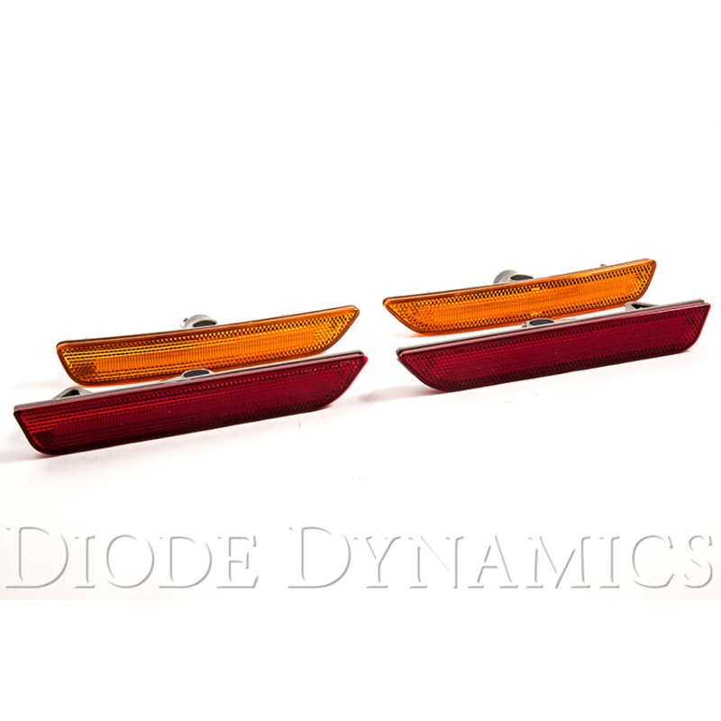 Mustang 2010 LED Sidemarkers Amber/Red Set Diode Dynamics