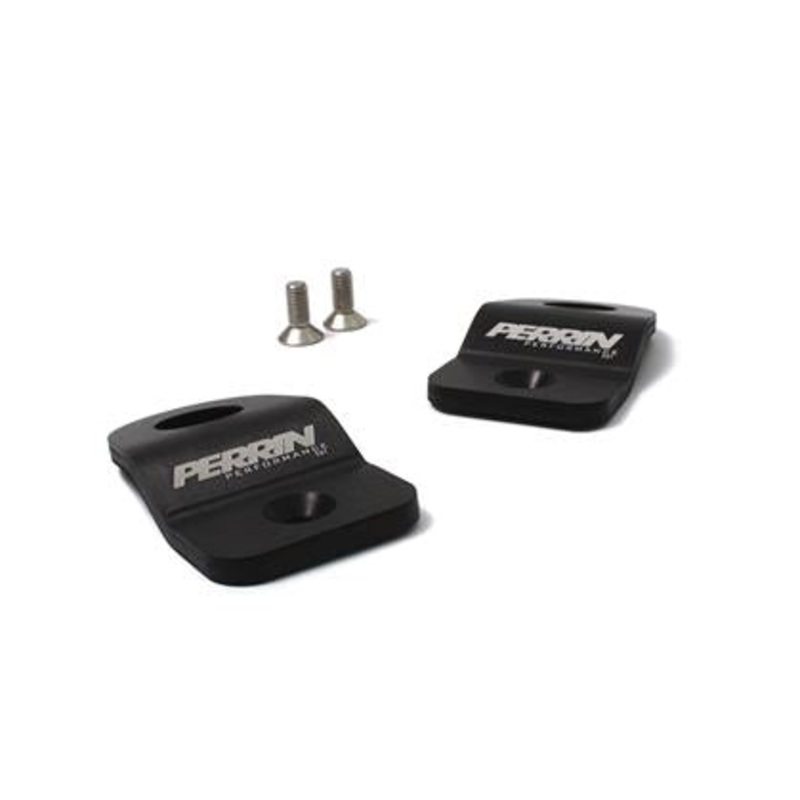 Perrin 08-14 Subaru WRX Red Upper Radiator Bracket Set