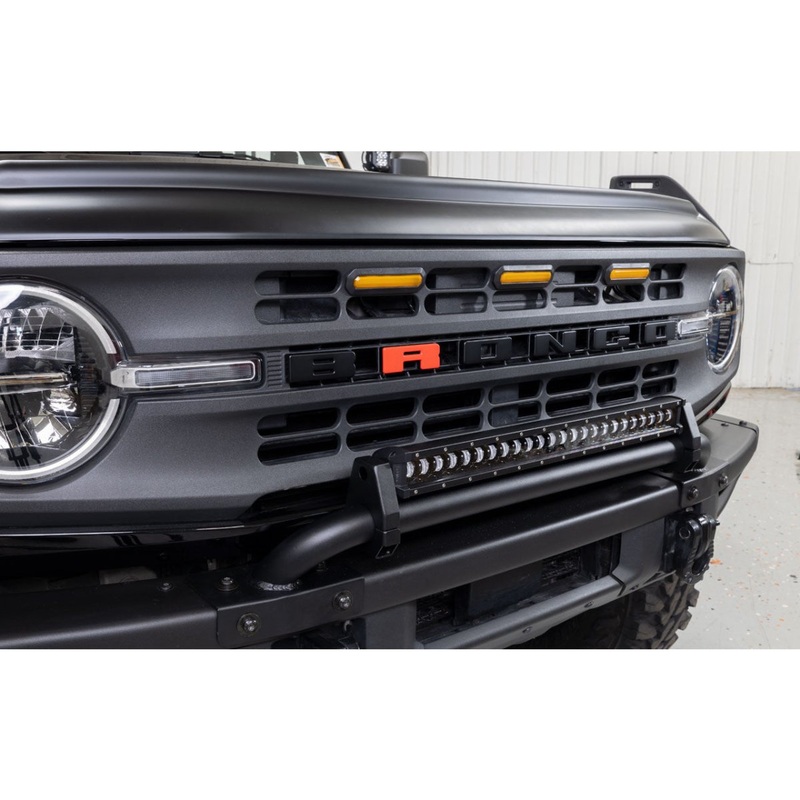 IAG I-Line Mini Bull Bar for 24″ Light Bar for 2021+ Ford Bronco w/Modular Bumper