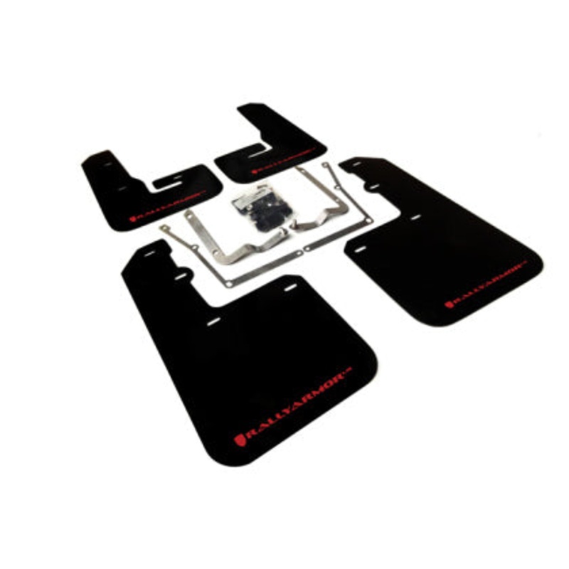 Rally Armor 2015-2017 VW Jetta UR Black Mud Flap w/ Red Logo