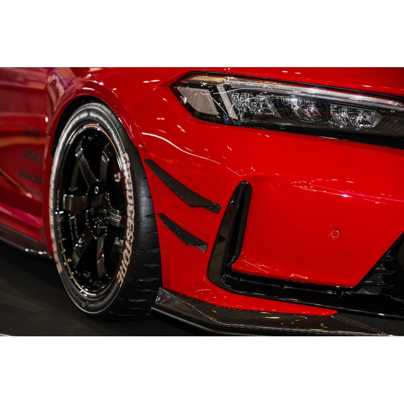 Varis ARISING-1 EVO Front Fender Trim Set, FRP 2023+ Honda Civic Type R FL5
