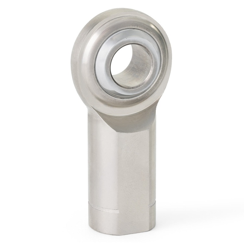 QA1 GFL5T G Series 2 Piece Stainless Rod End 5/16in. Bore 5/16in.-24 LH Female Thread PTFE Lined