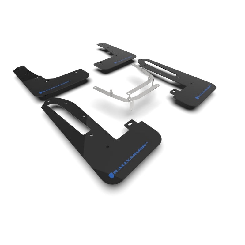 Rally Armor 23-25 Honda Civic Type R Black Mud Flap Light Blue Logo