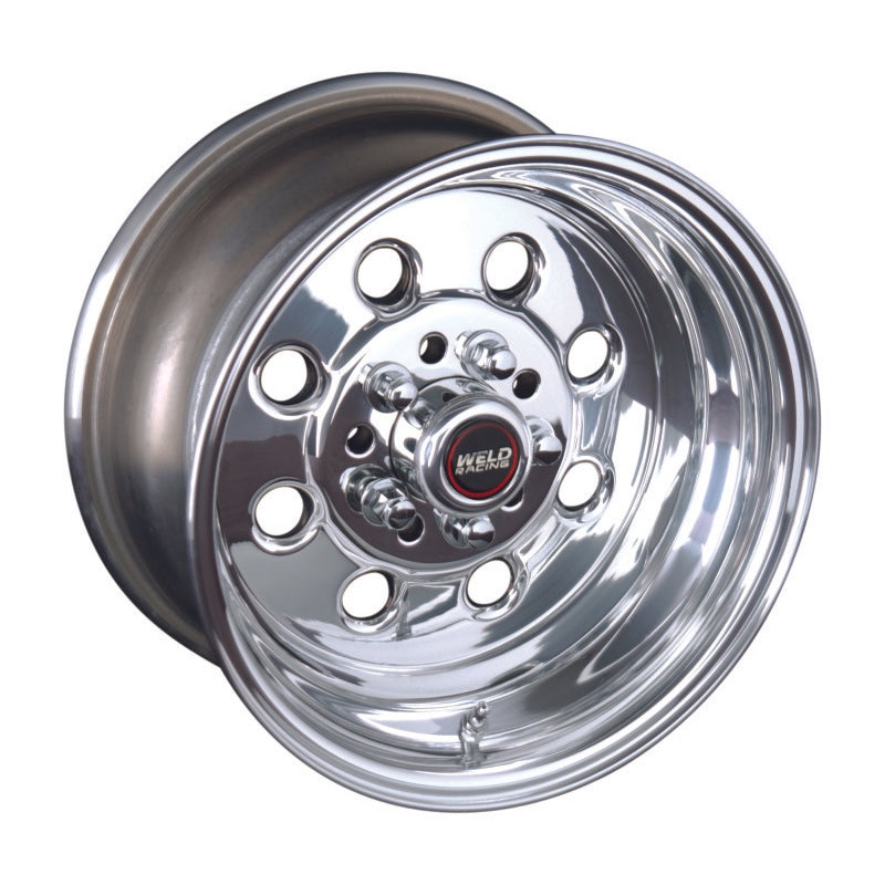 Weld Draglite 15×5 / 5×4.5 & 5×4.75 BP / 2.5in. BS Polished Wheel – Non-Beadlock