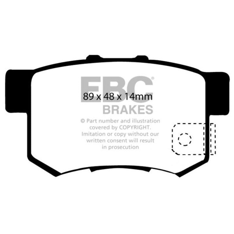 EBC 97 Acura CL 2.2 Ultimax2 Rear Brake Pads