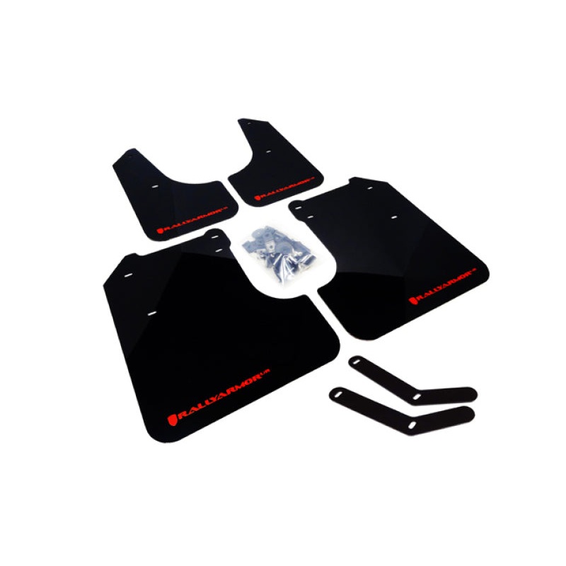 Rally Armor 08-10 Subaru WRX / 08-11 Impreza 2.5i (Hatch/Sedan) Black UR Mud Flap w/Grey Logo