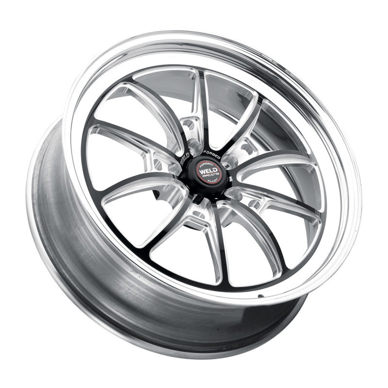 Weld S80 18×10 / 5×115 BP / 6.6in BS Black Wheel (High Pad) – Non-Beadlock
