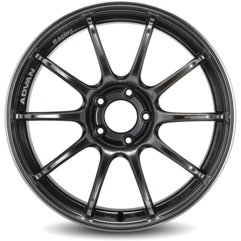 Advan RSIII 18×9.0 +35 5-114.3 Hyper Black & Ring Wheel