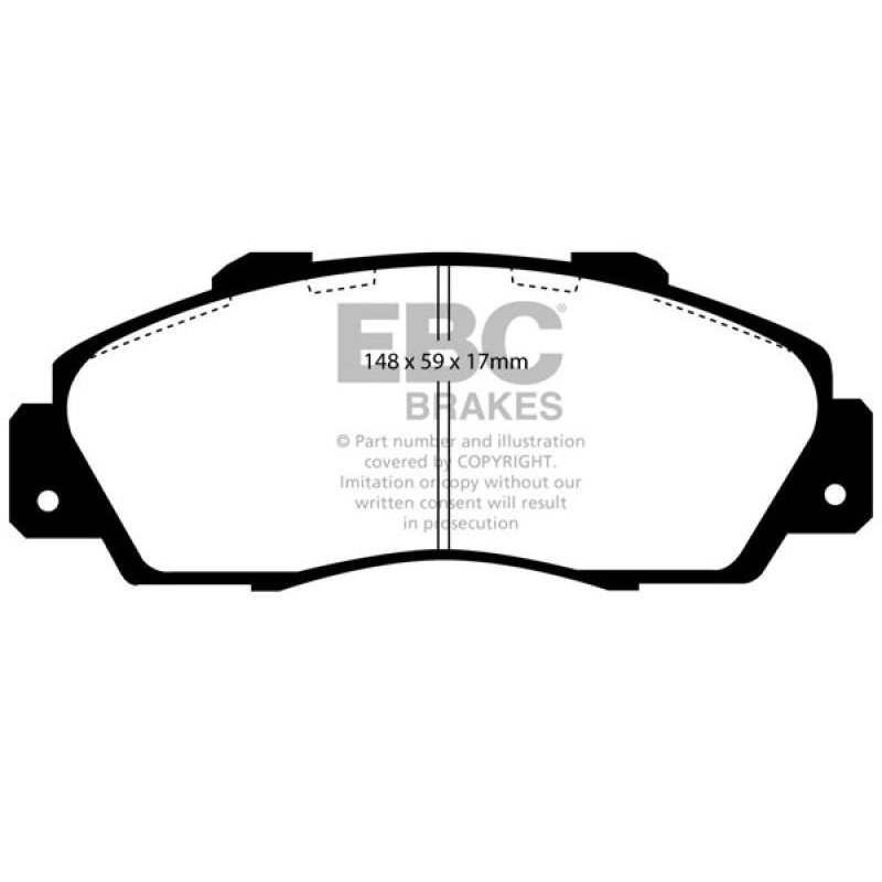 EBC 97 Acura CL 3.0 Ultimax2 Front Brake Pads