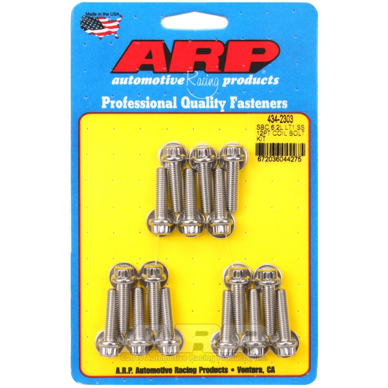ARP Chevy LT1 6.2L Ignition Coil 12pt Stainless Steel Bolt Kit