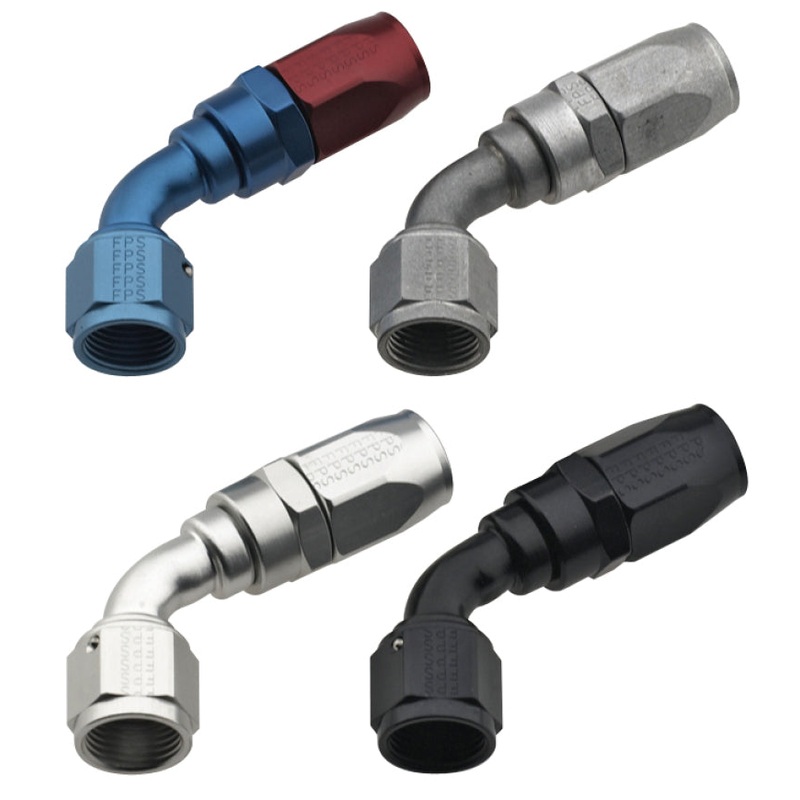 Fragola -12AN x 60 Degree Power Flow Hose End – Black