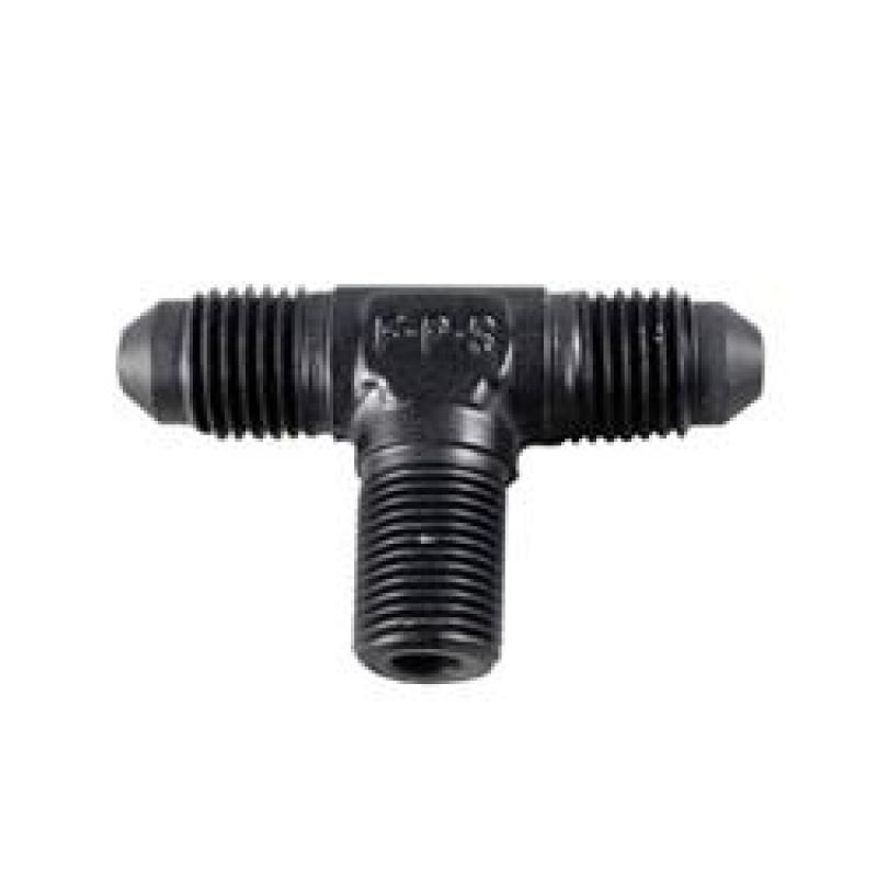 Fragola -8AN Tee 3/8 NPT On The Side – Black