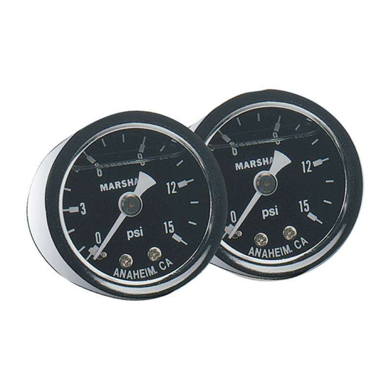 Fragola Fuel Pressure Gauge 0-15 PSI Liquid Filled