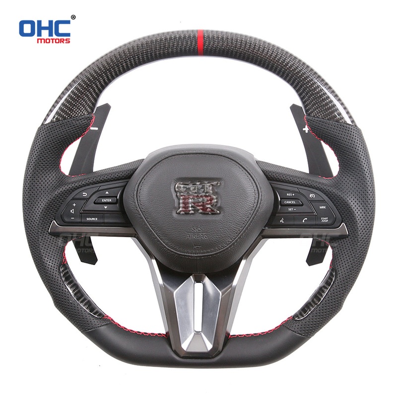 OHC Motors Carbon Fiber Steering Wheel for 2017+ NISSAN GT-R GTR R35