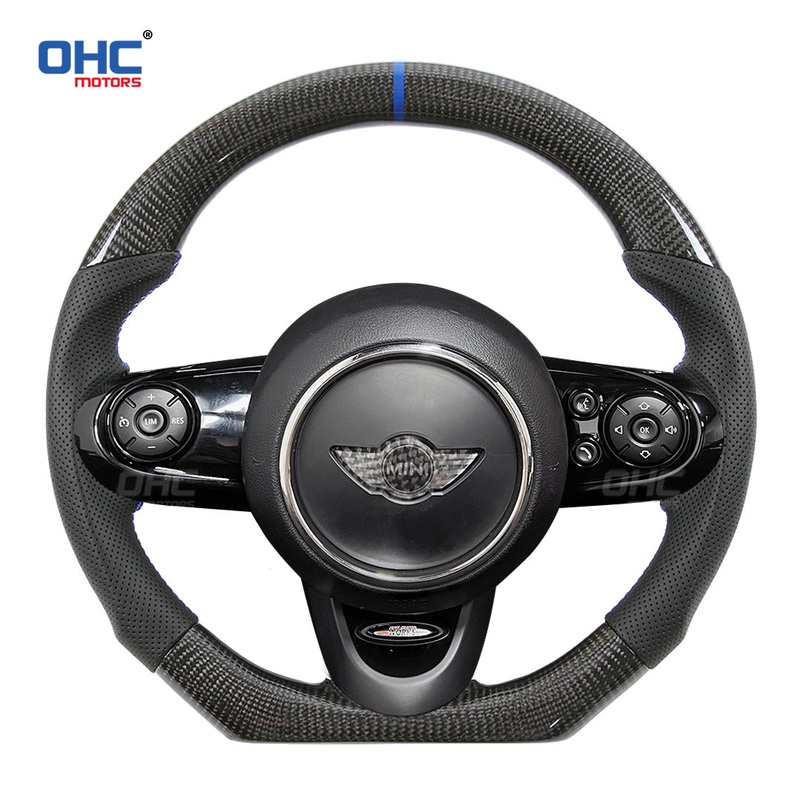 OHC Motors Carbon Fiber Steering Wheel for Mini F54 F55 F56 F57 F60 Cooper S/JCW