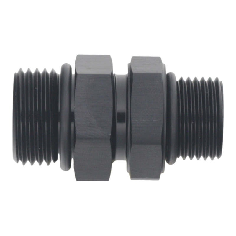 DeatschWerks 8AN ORB Male to 10AN ORB Male Swivel Adapter – Anodized Matte Black